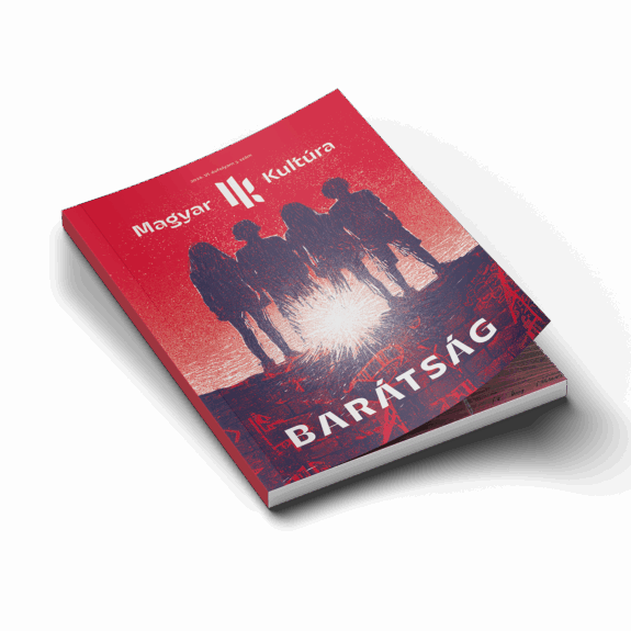 A Magyar Kultúra magazin Barátság-lapszámának borítóján egy gyerekcsapat látható ellenfényben.